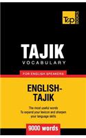 Tajik vocabulary for English speakers - 9000 words