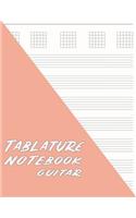 Tablature Notebook Guitar: Minimalist Guitar Tab Paper - Rose Gold