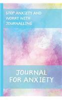 Journal For Anxiety