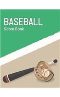 Baseball Score Book: Baseball Game Record Keeper Book, Baseball Score, Baseball score card has many spaces on which to record, Size 8.5 x 11 Inch, 100 Pages