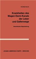 Krankheiten des Magen-Darm-Kanals, der Leber und Gallenwege