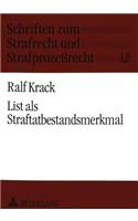 List ALS Straftatbestandsmerkmal