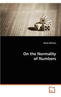 On the Normality of Numbers