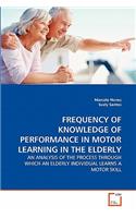 Frequency of Knowledge of Performance in Motor Learning in the Elderly