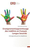 Enseignement/Apprentissage Des Ind�finis En Fran�ais Langue Seconde