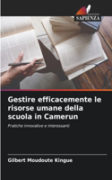 Gestire efficacemente le risorse umane della scuola in Camerun