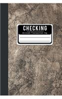Checking Account Transaction log: checkbook ledger Budgeting Expense Debit Card Book Trackers Logbook Simple Check Accounting General Business Cash For Bookkeeping