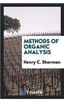Methods of Organic Analysis