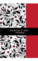 Exercise and Diet Journal: Track Eating Planner with Dairy To log & Monitor Calories Plan Meal Journal Set Diet and Exercise Goal For Optimal weight Loss to help you become th