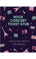 Rock Concert Ticket Stub Collector's Journal