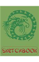 Sketchbook: Cute Dragon Sketchbook for Adults/Children Mystic Creatures Lovers to Sketching, Whiting, Drawing, Journaling and Doodling Large (8.5x11 Inch.) 150 