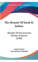 The Memoir Of Sarah B. Judson