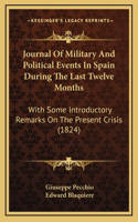 Journal Of Military And Political Events In Spain During The Last Twelve Months