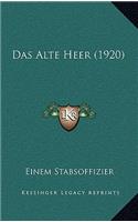 Das Alte Heer (1920)