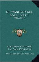 De Wandsbecker Bode, Part 1