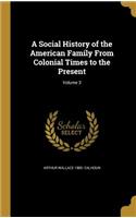 A Social History of the American Family From Colonial Times to the Present; Volume 3