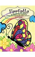 Farfalla in Caraterri Grandi Libro Da Colorare Per Adulti