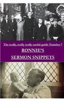 Ronnie's Sermon Snippets