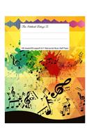 Staff Paper Blank Manuscript Musical Notebook, 12 Staves, 8.5.X 11, Music Poetry