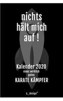 Kalender 2020 für Karate Kämpfer