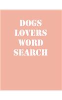 dogs lovers word search