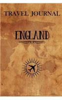 Travel Journal England: Travel Diary and Planner - Journal, Notebook, Book, Journey - Writing Logbook - 120 Pages 6x9 - Gift For Backpacker