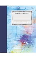 Composition Notebook: College Ruled - 110 pages - 7.44 X 9.69". SOFT COVER(5 Color-Artb)