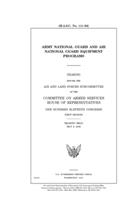 Army National Guard and Air National Guard equipment programs