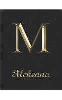 Mckenna: 1 Year Daily Planner (12 Months) - Yellow Gold Effect Letter M Initial First Name - 2020 - 2021 - 365 Pages for Planning - January 20 - December 20 