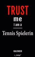 Kalender für Tennis Spieler / Tennis Spielerin