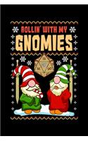 Rollin' With My Gnomies: Christmas Blank Lined RPG Journal For Role Playing Gamers