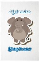 Alejandro Elephant A5 Lined Notebook 110 Pages