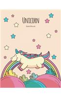 Drawing and Sketch Book for Girls, Sketchbook for kids, Unicorn Journal for Girls, Birthday Gift for Girls