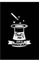 Trust me I am a magician: 6x9 MAGICIAN - dotgrid - dot grid paper - notebook - notes