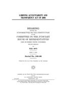 Lobbying Accountability and Transparency Act of 2006
