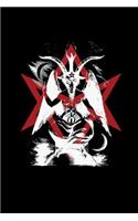 Baphomet Unicursal Hexagram: Thelema - Magical Record - College Ruled Lined Pages(3 Journal, Notebook, Diary, Composition Book)