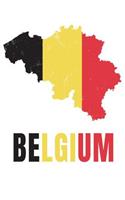 Belgium Flag Journal: Belgium Travel Diary, Belgian Souvenir, Lined Journal to Write in