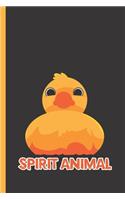 Spirit Animal: Notebook & Journal For Bullets Or Diary For Yellow Rubber Duck Lovers - Take Your Notes Or Gift It, Dot Grid Paper (120 Pages, 6x9")