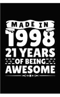 Made in 1998 21 Years of Being Awesome