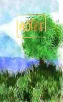 Notes: Water Color Cover Design Composition Notebook College Ruled 6x9 for School. Journal, Diary, Planner