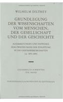 Wilhelm Dilthey-Gesammelte Schriften
