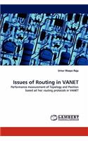 Issues of Routing in VANET