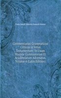 Commentarius Grammaticus Criticus in Vetus Testamentum: In Usum Maxime Gymnasiorum Et Academiarum Adornatus, Volume 4 (Latin Edition)