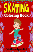 SKATING Coloring Book For Kids Ages 4-8
