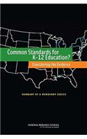 Common Standards for K-12 Education?