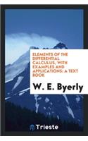 Elements of the Differential Calculus