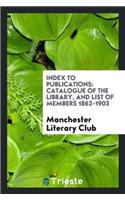 Index to Publications