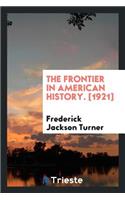 The Frontier in American History