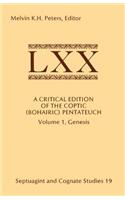 Critical Edition of the Coptic (Bohairic) Pentateuch