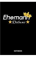 Ehemann Deluxe Notebook: A5 (Handtaschenformat) Blanko Ehemann Deluxe Notizheft oder Pärchen Journal - Freund Tagebuch oder witziges Geburtstagsgeschenk als Notizbuch für Mä